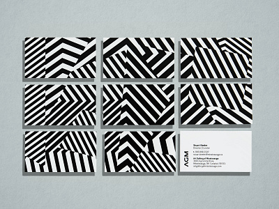 Agm Business Cards brand branding branding agency branding and identity business cards creative agency toronto graphic design graphic design studio logo patterns stationery toronto creative