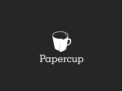 PaperCup clean design flat icon identity illustration illustrator logo minimal vector