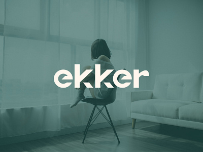 ekker branding clean design flat identity illustrator logo minimal typography vector