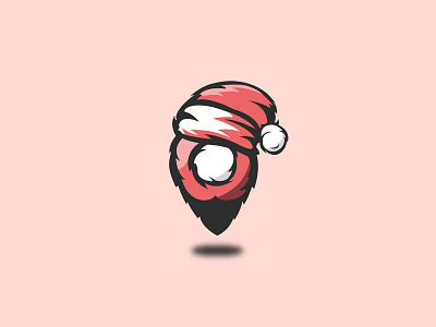SantaLocation app design icon illustration logo