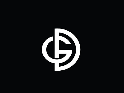 G+D branding design flat icon illustration logo minimal vector