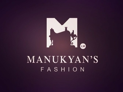 M.Fashion Logo Design branding design flat illustration logo minimal vector