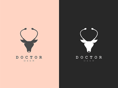 Doctor Deer branding clean design flat icon identity illustration illustrator illustrator flat logo branding logo minimal vector