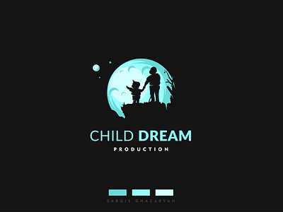 Child Dream Production Logo adobe illustrator child clean design dream illustration illustrator logo vector vectorart