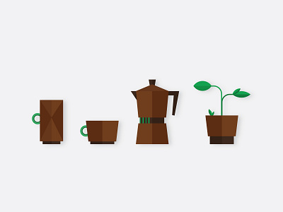 Happy coffee set design icon illustration illustration design vector