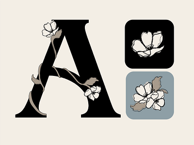 Avalon - Icons avalon community design floral graphic design hand drawn home builder illustration logo neighborhood