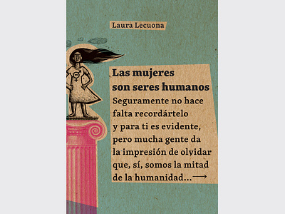 Las mujeres son seres humanos book book design cover cover book cover design design editorial editorial art editorial design editorial layout español feminism libro lij literature young adult young adults literature