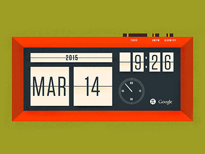 Happy Pi Day! alarm calendar clock google pi time