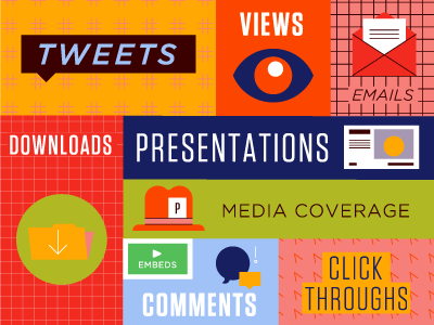 Social Media Goals collage facebook instagram lettering social media twitter typography