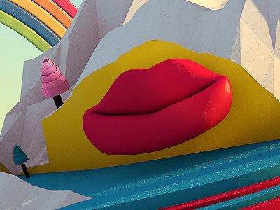 Candy Lips 3d tactile world