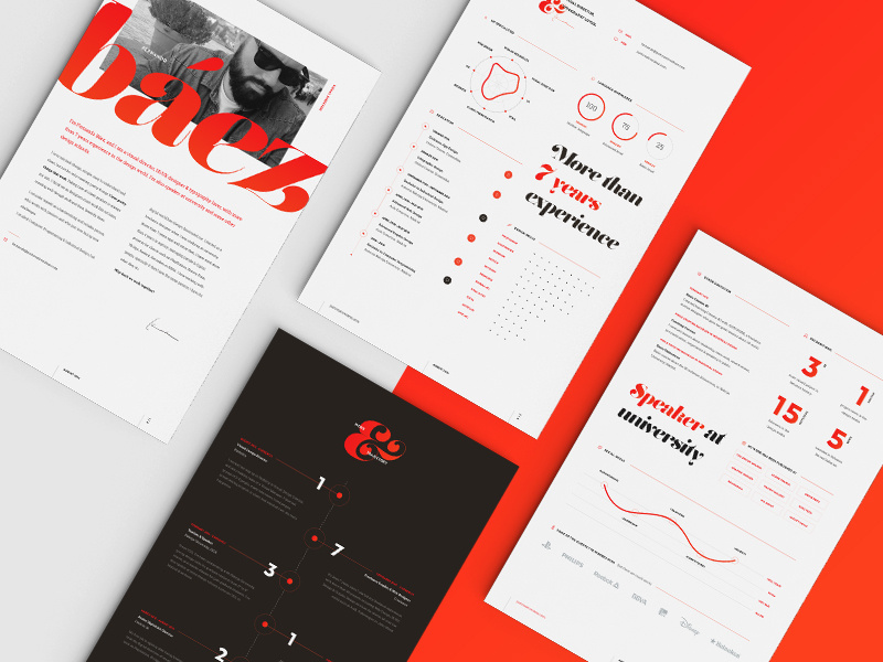 Full Resume Design editorial typography color print download freebie free template cv resume