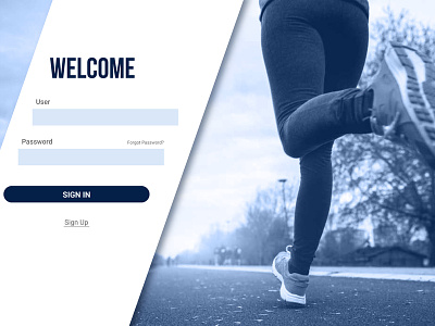 001 Sign Up dailyui design runners signup page ui