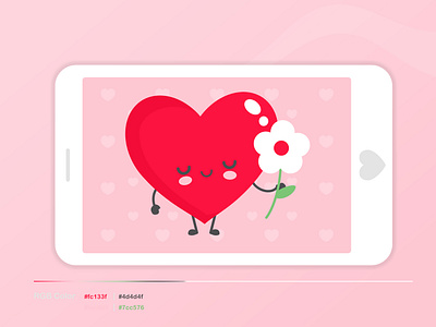 ♥️ Happy Valentine's Day ♥️ animation design flat illustration minimal papillon design vector