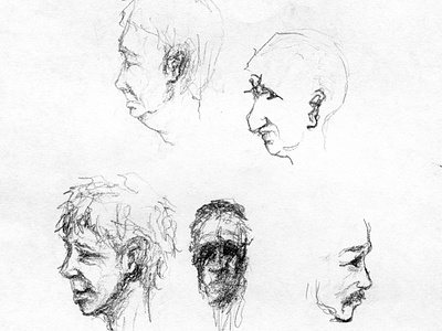 Heads 1 illustration pencil art pencil drawing