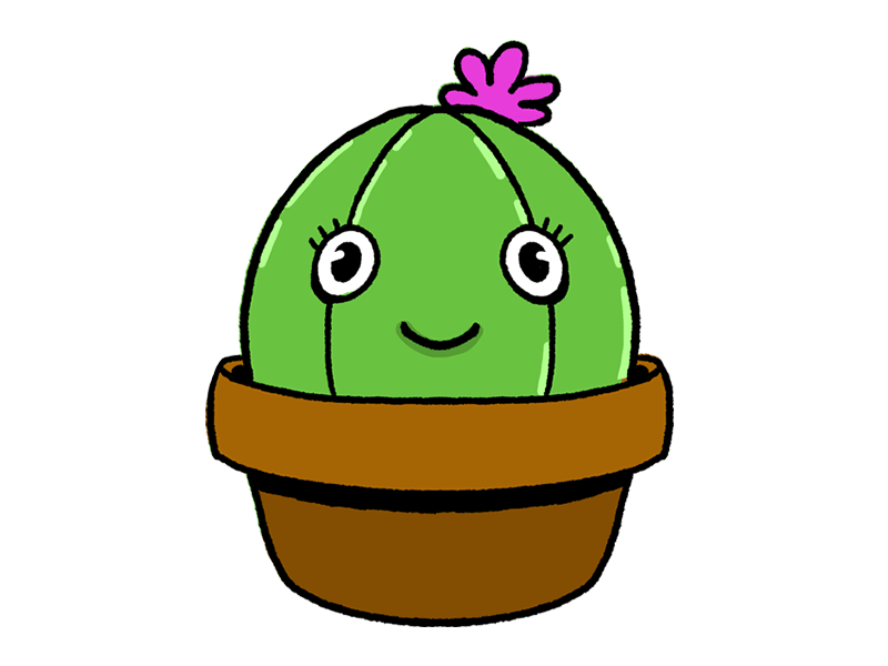 Moody Cactus 2d animation animation 2d cactus character animation cute gif moody
