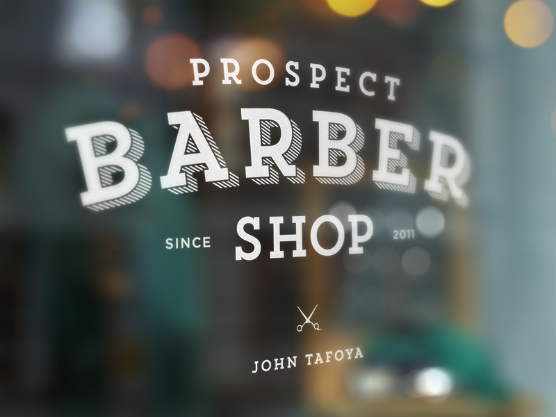 Barber Shop Logo by Chad Morgan on Dribbble