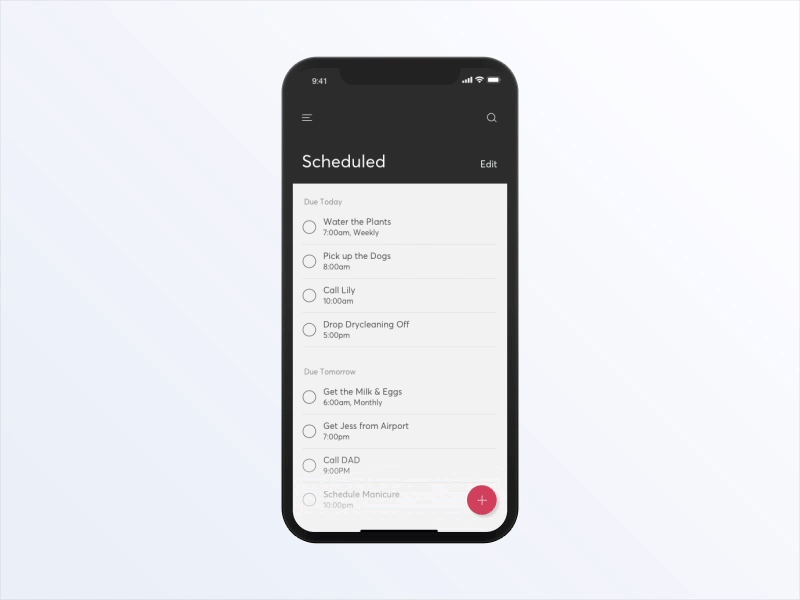 Todo app app concept ios todo ui ui ux ui animation ui app ux