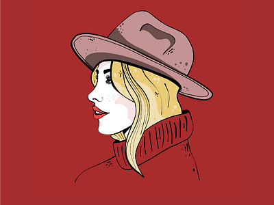 Portrait of Girl with a Hat