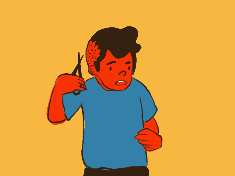 Doodle Noodle Hair by Yuqio on Dribbble