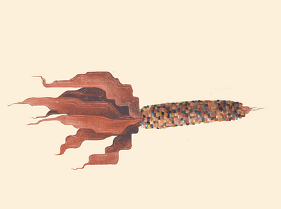 Corn season character corn design digital illustration illustrator procreate texture vector