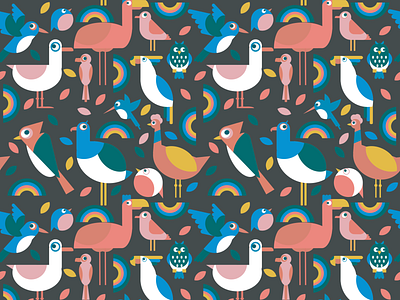 Birdpattern 1 design digital illustration pattern vector