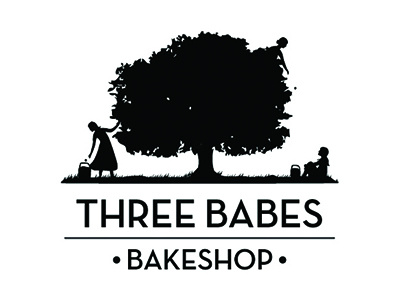 Three Babes Bakeshop bakeshop logo mark pie san francisco