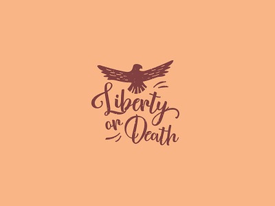 Liberty or Death connected house liberty logo mascot social vintage