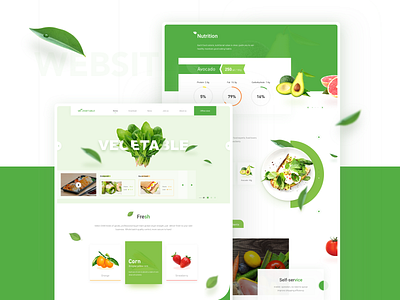 food website design ui ux web