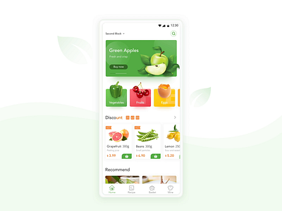 Food App animation ui ux