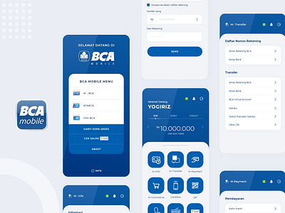 BCA Mobile Redesign app app dashboard bank transfer banking app design finance app redesign ui ui ux uiux design user experience user interface ux