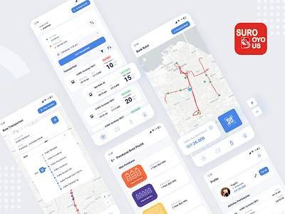 GOBIS - Suroboyo Bus Redesign app app design branding bus app design redesign surabaya transportation ui ui ux uidesign user interface ux