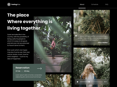 Exploration - Nature Camp Reservation Website app design design hero section homepage landing page layout layout design typogaphy ui ui ux uidesign user experience user interface ux web design webdesign