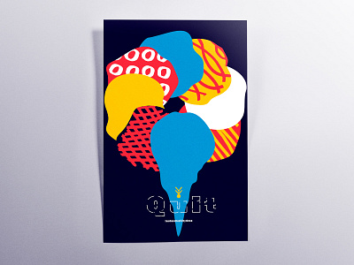 Poster TwoHundredFiftyThree: quit abstract design hand drawn illustrator cc poster poster challenge