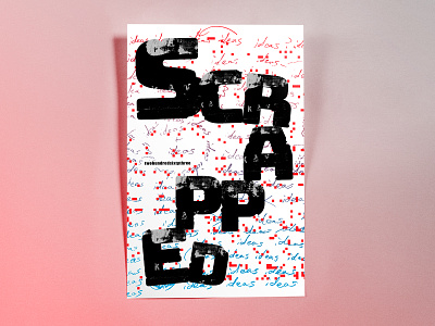 Poster TwoHundredSixtyThree: scrapped design handmade illustrator cc poster poster challenge typography