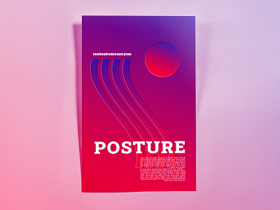 Poster TwoHundredSeventyTwo: posture design illustrator cc minimal poster poster challenge