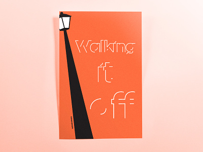Poster TwoHundredEighty: walking it off design illustrator cc minimal poster poster challenge typography