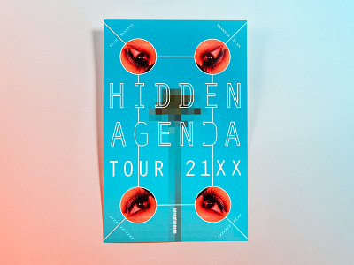 Poster SeventySeven: hidden agenda tour 21XX concert poster design poster poster challenge