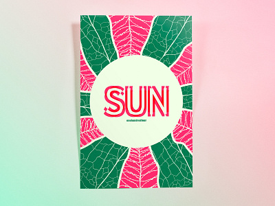 Poster OneHundredFour: sun design hand drawn poster poster challenge