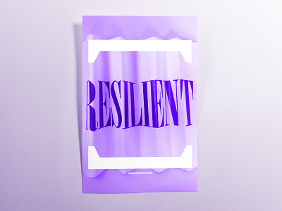 Poster OneHundredThirtySeven: resilient design handmade poster poster challenge