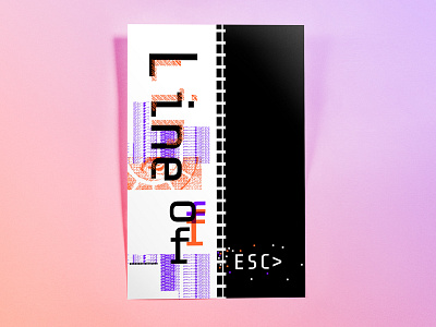 Poster OneHundredFiftyOne: line of ESC design fan art glitch art illustrator cc poster poster challenge