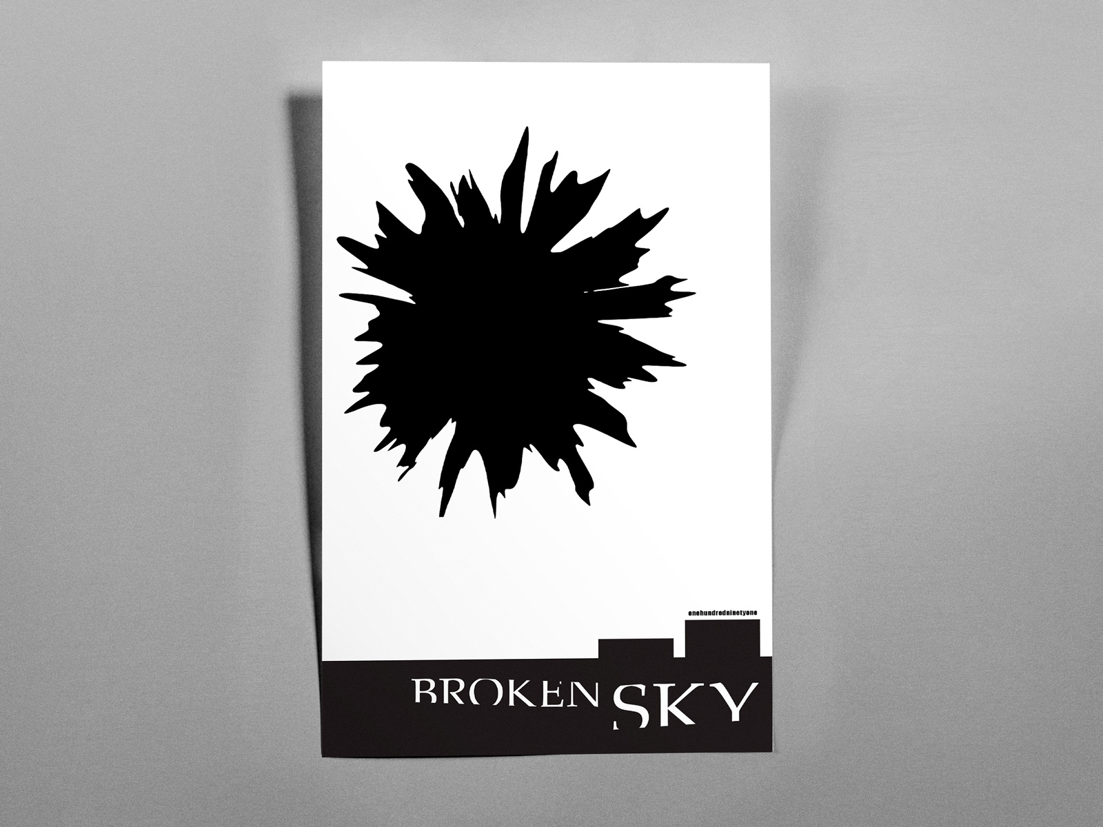 Poster OneHundredNinetyOne: broken sky by Jim Stahn on Dribbble