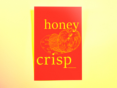 Poster OneHundredNinetyEight: honeycrisp design hand drawn illustrator cc poster poster challenge sketch
