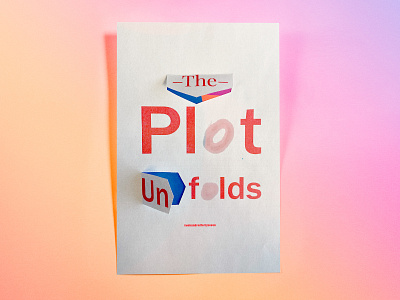 Poster TwoHundredFortySeven: the plot unfolds design handmade illustrator cc poster poster challenge typography