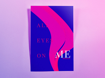 poster TwoHundredFortyNine: all eyes on me abstract design fanart illustrator cc minimal poster poster challenge yoi