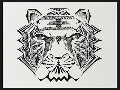 White Tiger - Aesthetic Art Project