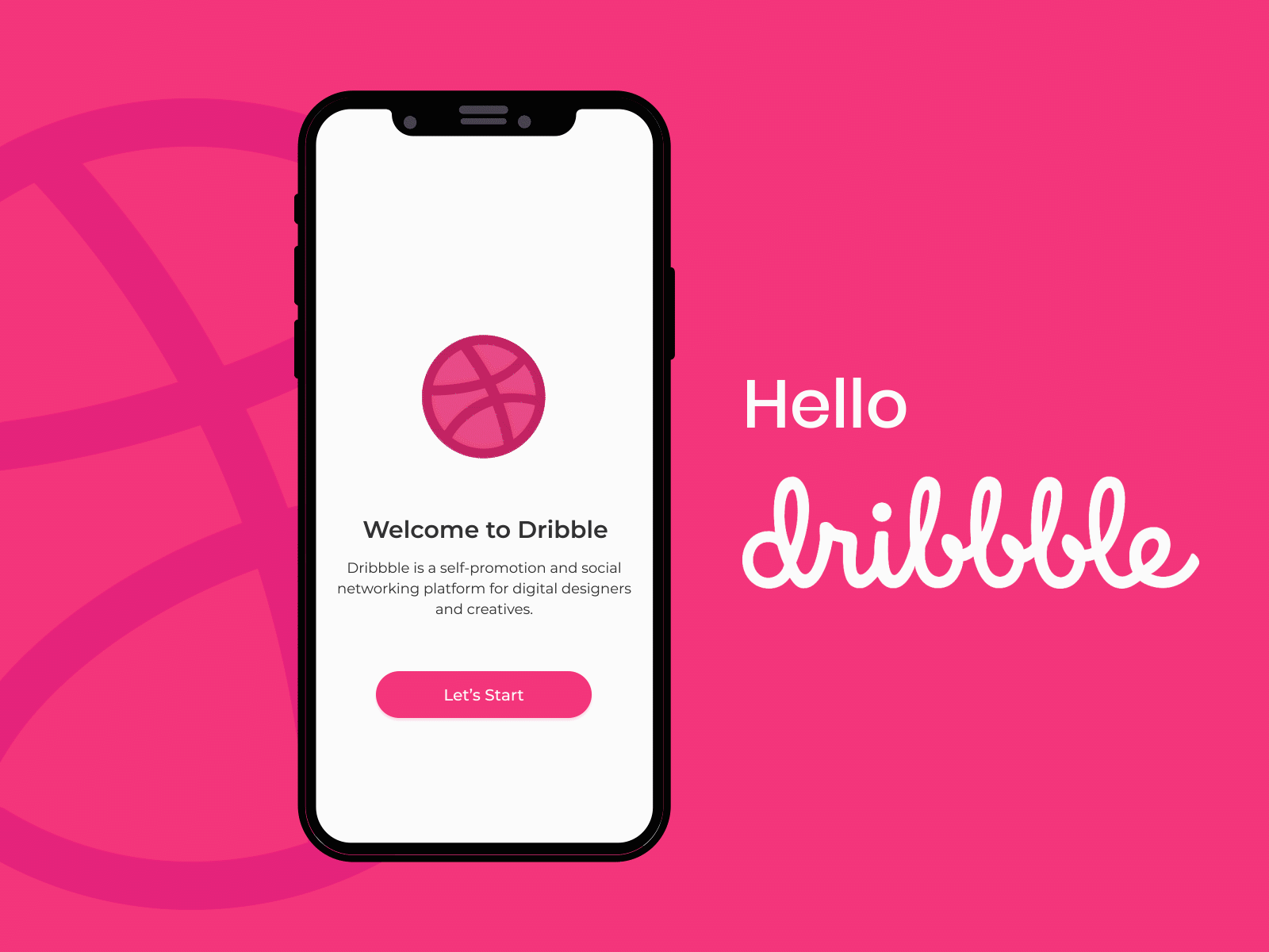 Hello Dribble design ui