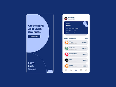 Online Bank App UI