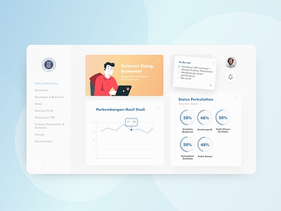 Redesigning ITB Student Dashboard branding design digital illustration digitalart ui ui design uidesign web design website website design