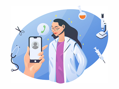 online doctor illustration