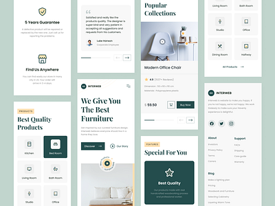 Interweb - Furniture Landing Page by Erikawidya for SLAB Design Studio ...